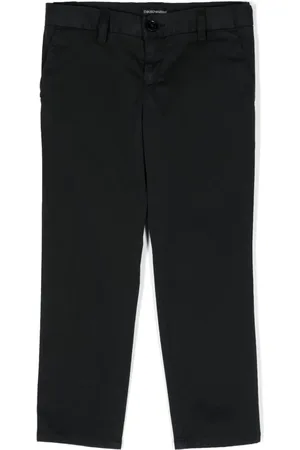 Emporio Armani Pantalones chinos rectos con logo