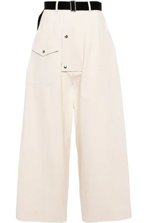 Plan C Pantalones anchos de talle alto