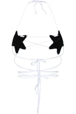 GCDS Top de bikini con parche de estrella