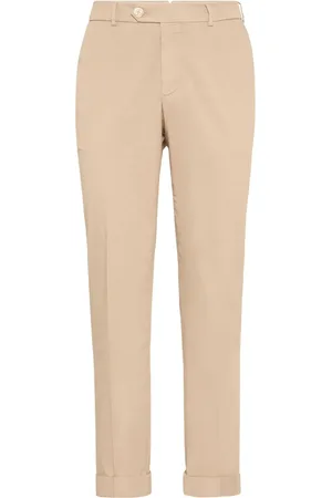 Brunello Cucinelli Pantalones chinos de talle medio