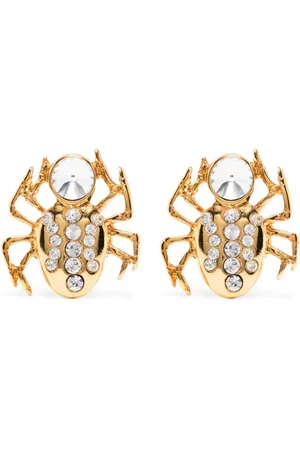 Alessandra Rich Pendientes con motivo de araña