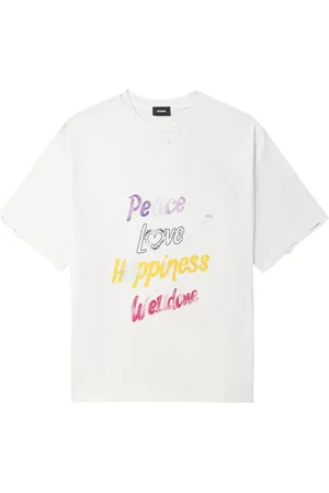 We11 Done Camiseta Peace con logo