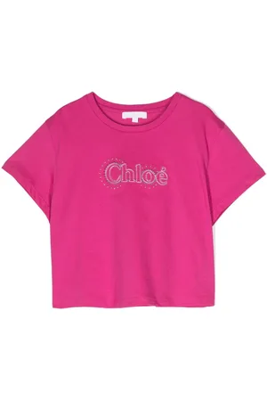 Chloé Camiseta con logo bordado