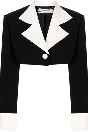 KIMHEKIM Chaqueta corta de dos tonos