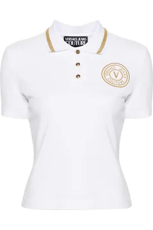 VERSACE Polo con logo bordado