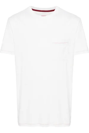 ISAIA Camiseta con costura en contraste