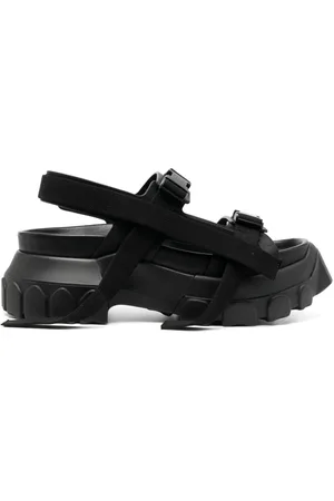 Rick Owens Sandalias Tractor con suela gruesa