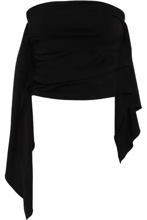 The Attico Top corto drapeado