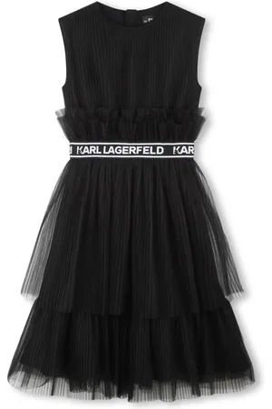 Karl Lagerfeld Vestido midi a capas de tul
