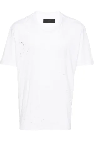 AMIRI Camiseta Core Shotgun con efecto envejecido
