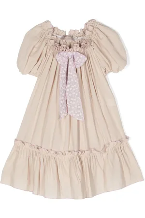 LA STUPENDERIA Vestido acampanado con detalle de lazos