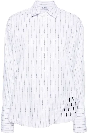 The Attico Camisa Eliza con logo estampado