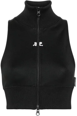 Courrèges Chaleco corto con cremallera