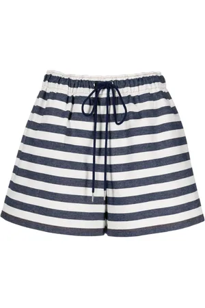 KIMHEKIM Pantalones cortos a rayas con cordones