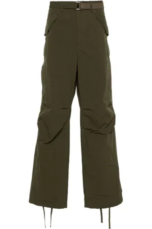 SACAI Pantalones cargo con diseño rasgado