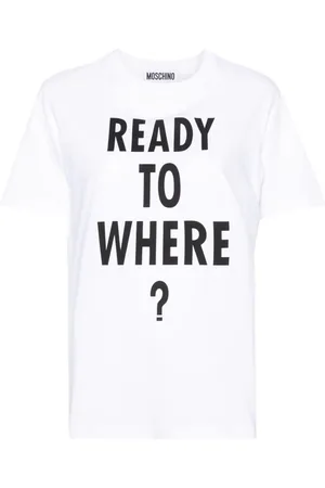 Moschino Camiseta con texto estampado