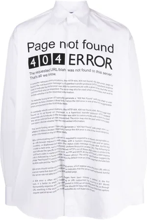 Vetements Camisa con estampado Page Error