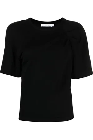 IRO Camiseta fruncida de manga ancha