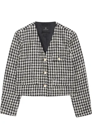 ANINE BING Blazer Cara con motivo pied de poule