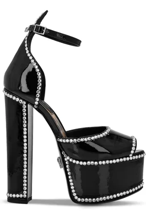 Philipp Plein Sandalias con plataforma y cristales