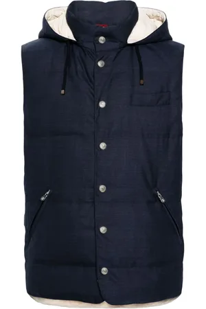 Brunello Cucinelli Chaleco acolchado con capucha