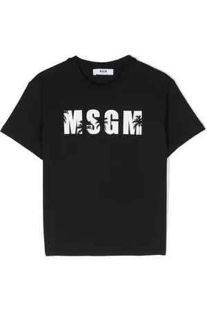 Msgm Camiseta con logo estampado