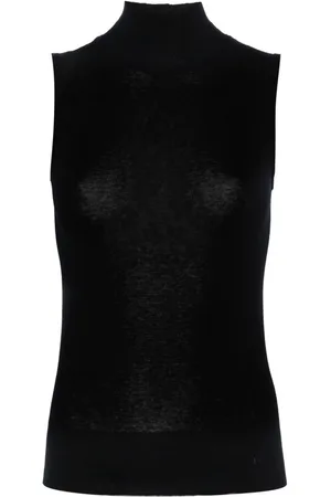 LEMAIRE Top sin mangas con cuello alto