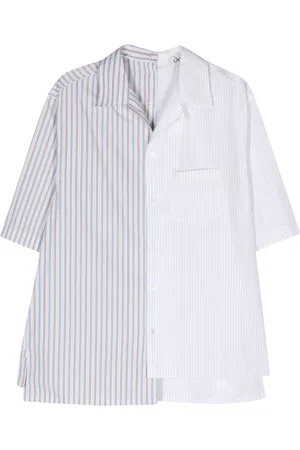 Lanvin Camisa asimétrica a rayas
