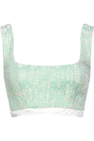Pinko Top corto con diseño en jacquard