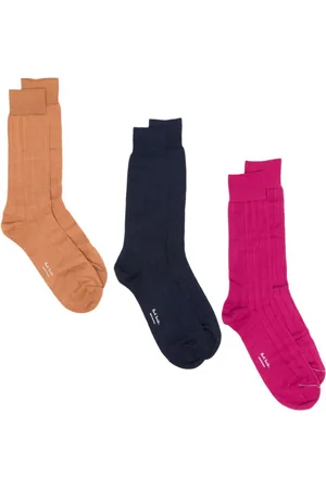 Paul Smith Pack de tres pares de calcetines de canalé