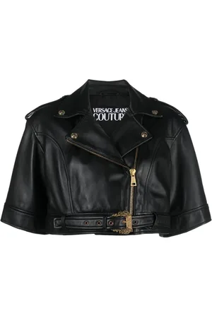 VERSACE Chaqueta corta con cremallera