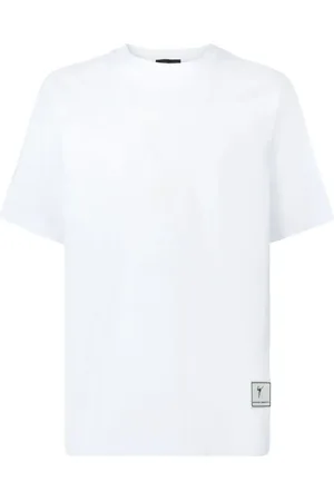 Giuseppe Zanotti Camiseta con parche del logo