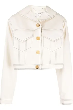 KIMHEKIM Chaqueta vaquera con cuello marinero