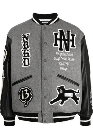 NEIGHBORHOOD Chaqueta varsity con parche del logo