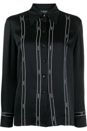 CHANEL Camisa con botones del logo 1994