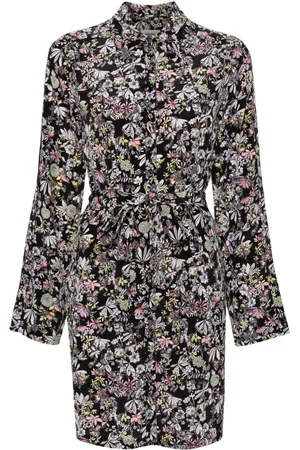 Zadig & Voltaire Vestido camisero con estampado botánico