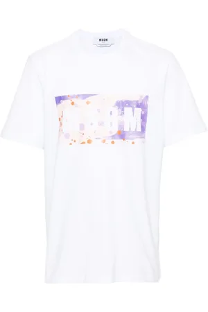 Msgm Camiseta con logo estampado