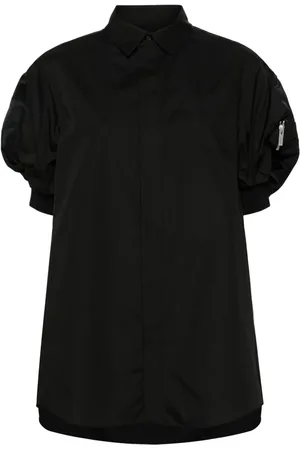 SACAI Vestido camisero corto