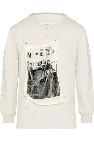 Maison Margiela Sudadera Invitation con efecto envejecido