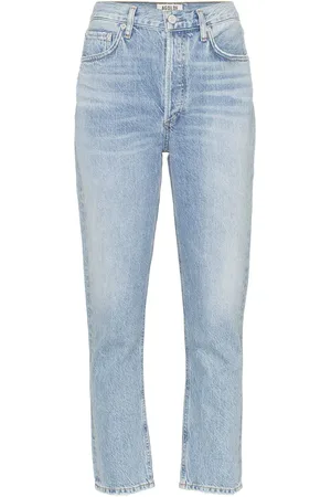 AGOLDE Vaqueros capri de talle alto