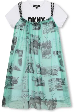 DKNY Vestido a capas
