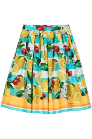 Dolce & Gabbana Falda plisada con varios estampados
