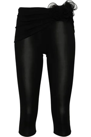 MAGDA BUTRYM Leggins capri con apliques florales