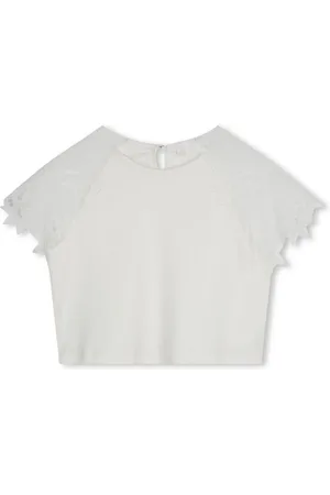 Chloé Camiseta de encaje guipur
