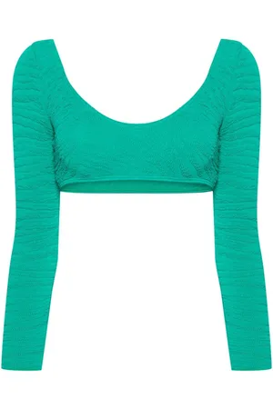 Bond Eye Top de bikini Sera con efecto arrugado