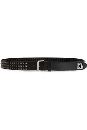 Dsquared2 Cinturón Be Icon Plaque con apliques