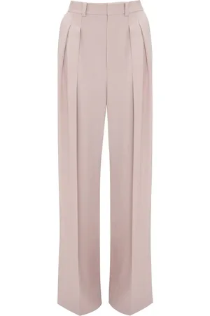 Victoria Beckham Pantalones anchos con dos pliegues
