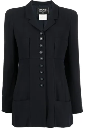CHANEL Blazer con botones del logo 1996 pre-owned