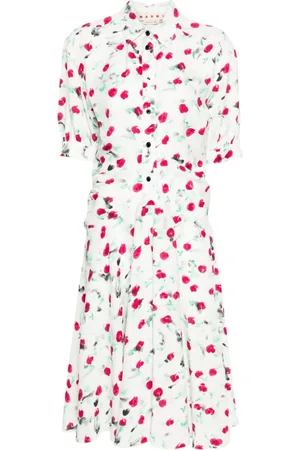 Marni Vestido midi con estampado Reverie