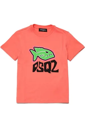 Dsquared2 Camiseta de algodón con logo estampado